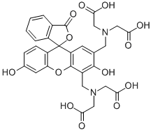 CAS#: 3147-15-7， 2,4-Bis(N,N'-di(carboxymethyl)aminomethyl)fluorescein