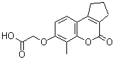 结构式 CAS# 314743-72-1, [(6-甲基-4-氧代-1,2,3,4-四氢环戊烯并[c]苯并吡喃-7-基)氧基]乙酸