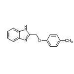 structure of CAS# 3156-25-0, 2-[(4-Methylphenoxy)Methyl]-1H-Benzimidazole;1-(benzimidazol-2-ylmethoxy)-4-methylbenzene;2-p-Tolyloxymethyl-1H-benzoimidazole;EU-0012067