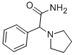 structure of CAS# 31788-79-1, 2-Phenyl-2-Pyrrolidin-1-Ylacetamide;2-Phenyl-2-Pyrrolidin-1-Yl-Acetamide;2-Phenyl-2-1-Pyrrolidinylacetamide;2-Phenyl-2-Pyrrolidin-1-Yl-Ethanamide