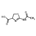 structure of CAS# 318245-45-3, 2-Acetamido-4,5-Dihydro-1,3-Thiazole-4-Carboxylic Acid;2-acetamido-4,5-dihydrothiazole-4-carboxylic acid;2-ACETYL NICOTINIC ACID;2-Acetylamino-4,5-dihydro-thiazole-4-carboxylic acid