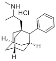 结构式 CAS# 31897-80-0, 1-(2-甲基氨基丙基)-2-苯基金刚烷盐酸盐