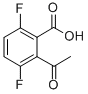 结构式 CAS# 319457-34-6, 2-乙酰基-3,6-二氟苯甲酸
