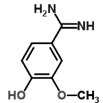 CAS#: 32048-20-7， 4-Hydroxy-3-Methoxybenzenecarboximidamide