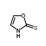 structure of CAS# 32091-51-3, 1,3-Oxazole-2(3H)-Thione;3H-Oxazole-2-thione;ZINC03866551