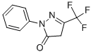 structure of CAS# 321-07-3, 1-Phenyl-3-(Trifluoromethyl)-2-Pyrazolin-5-One;Zinc00028402;St040879;1-Phenyl-3-Trifluoromethyl-2-Pyrazolin-5-One