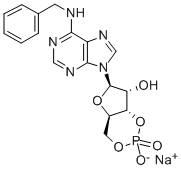 CAS 登录号：32115-08-5， N(6)-苄基-环腺苷 5'-单磷酸酯