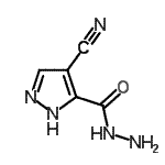 CAS 登录号：321574-31-6， 4-氰基-1H-吡唑-5-甲酰肼