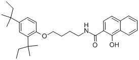 CAS 登录号：32180-75-9， 1-羟基-N-[4-(2,4-二-叔戊基苯氧基)丁基]-2-萘甲酰胺