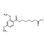 结构式 CAS# 32246-84-7, 8-(2,4-二甲氧基苯基)-8-氧代辛酸