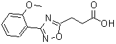 结构式 CAS# 322725-48-4, 3-[3-(2-甲氧基苯基)-1,2,4-恶二唑-5-基]丙酸