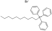结构式 CAS# 32339-43-8, 正癸基三苯基鏻溴化物