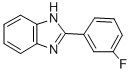 structure of CAS# 324-15-2, 2-(3-Fluorophenyl)-1H-Benzimidazole;Eu-0045001;Bim-0034397.P001;(M-Fluorophenyl)-2 Benzimidazole [French]