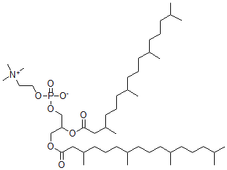 CAS#: 32448-32-1， 2,3-Bis(3,7,11,15-Tetramethylhexadecanoyloxy)Propyl 2-Trimethylazaniumylethyl Phosphate