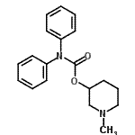 CAS#: 3245-17-8， 1-Methyl-3-Piperidinyl Diphenylcarbamate
