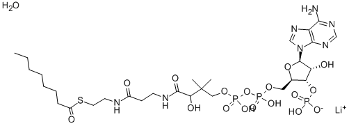CAS#: 324518-20-9， Octanoyl Coenzyme A Lithium Salt Hydrate