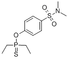 CAS 登录号：3263-82-9， 4-二乙基硫代膦酰氧基-N,N-二甲基苯磺酰胺