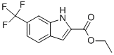 结构式 CAS# 327-21-9, 6-(三氟甲基)-吲哚-2-羧酸乙酯