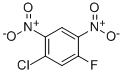 structure of CAS# 327-91-3, 1-Chloro-5-Fluoro-2,4-Dinitrobenzene;1-Chloro-5-Fluoro-2,4-Dinitro-Benzene;Nsc10240