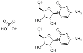 结构式 CAS# 32747-18-5, 胞苷硫酸盐