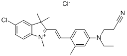 CAS#: 32783-03-2， 4-[[4-[(E)-2-(5-Chloro-1,3,3-Trimethylindol-1-Ium-2-Yl)Ethenyl]-3-Methylphenyl]Amino]Pentanenitrile Chloride