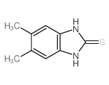 structure of CAS# 3287-79-4, 5,6-Dimethyl-1,3-Dihydrobenzimidazole-2-Thione;Eu-0036615;5,6-Dimethyl-1H-Benzimidazole-2-Thiol;Mls000584627