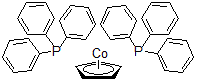 structure of CAS# 32993-07-0, Cyclopentadienylbis(Triphenylphosphine)Cobalt(I);CYCLOPENTADIENYLBIS(TRIPHENYLPHOSPHINE)COBALT(I);Cyclopentadienylbis(Triphenylphosphine)Cobalt(Ⅰ);Cyclopentadienylbis(Triphenylphosphine)Cobalt()