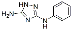 structure of CAS# 3310-68-7, N-Phenyl-1H-1,2,4-Triazole-3,5-Diamine;(5-Amino-1H-1,2,4-Triazol-3-Yl)-Phenyl-Amine;Idi1_018961