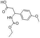 structure of CAS# 332052-65-0, 3-Ethoxycarbonylamino-3-(4-Methoxy-Phenyl)-Propionic Acid;(3S)-3-(Carbethoxyamino)-3-(4-Methoxyphenyl)Propionate;Zinc02379816
