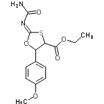 CAS#: 33242-92-1， Ethyl (2Z)-2-(Carbamoylimino)-5-(4-Methoxyphenyl)-1,3-Oxathiolane-4-Carboxylate