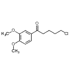 structure of CAS# 33245-77-1, 5-Chloro-1-(3,4-Dimethoxyphenyl)-1-Pentanone;1-Chloro-5-(3,4-dimethoxyphenyl)-5-oxopentane