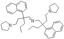 CAS#: 33310-54-2， 2-Naphthalen-1-Yl-N-[2-Naphthalen-1-Yl-2-(2-Pyrrolidin-1-Ylethyl)Pentyl]-2-(2-Pyrrolidin-1-Ylethyl)Pentan-1-Imine