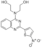 CAS#: 33372-39-3， 2-[2-Hydroxyethyl-[2-(5-Nitrothiophen-2-Yl)Quinazolin-4-Yl]Amino]Ethanol