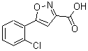 结构式 CAS# 334017-34-4, 5-(2-氯苯基)-1,2-恶唑-3-羧酸