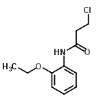 结构式 CAS# 334504-88-0, 3-氯-N-(2-乙氧基苯基)丙酰胺