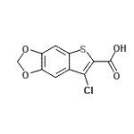 CAS#: 334720-22-8， 7-Chlorothieno[2,3-f][1,3]Benzodioxole-6-Carboxylic Acid
