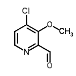 structure of CAS# 335428-53-0, 4-Chloro-3-Methoxy-2-Pyridinecarbaldehyde;2-Pyridinecarboxaldehyde, 4-chloro-3-methoxy-;4-Chlor-3-methoxy-2-pyridincarbaldehyd;4-Chloro-3-methoxy-2-pyridinecarbaldehyde