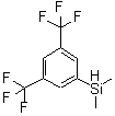 structure of CAS# 33558-36-0, 3,5-Bis(Trifluoromethyl)Phenyldimethylsilane;[3,5-Bis(Trifluoromethyl)Phenyl]Dimethylsilane 95%;[3,5-Bis(Trifluoromethyl)Phenyl]Dimethylsilane95%;Dimethyl [3,5-Bis(Trifluoromethyl)Phenyl]Silane