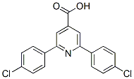 structure of CAS# 33565-60-5, 2,6-Bis(4-Chlorophenyl)Pyridine-4-Carboxylic Acid;2,6-Bis(4-Chlorophenyl)-4-Pyridinecarboxylic Acid;2,6-Bis(4-Chlorophenyl)Isonicotinic Acid;4-Pyridinecarboxylic Acid, 2,6-Bis(4-Chlorophenyl)-