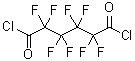 structure of CAS# 336-06-1, Octafluoroadipoyl Chloride;Octafluoroadipoyl Chloride 97%;Octafluoroadipoylchloride97%;OCTAFLUOROADIPOYL CHLORIDE