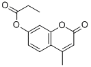 structure of CAS# 3361-13-5, 4-Methylumbelliferyl Propionate;(4-Methyl-2-Oxo-Chromen-7-Yl) Propanoate;Propanoic Acid (4-Methyl-2-Oxo-7-Chromenyl) Ester;Propionic Acid (2-Keto-4-Methyl-Chromen-7-Yl) Ester