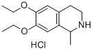 structure of CAS# 336185-27-4, 6,7-Diethoxy-1-Methyl-1,2,3,4-Tetrahydroisoquinoline Hydrochloride;Zinc04262571