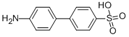 CAS 登录号：3365-89-7， 4-(4-氨基苯基)苯磺酸