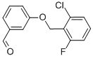 structure of CAS# 336879-99-3, 3-[(2-Chloro-6-Fluorobenzyl)Oxy]Benzaldehyde;3-[(2-Chloro-6-Fluorobenzyl)Oxy]Benzaldehyde(SALTDATA: FREE);3-[(2-CHLORO-6-FLUOROBENZYL)OXY]BENZENECARBALDEHYDE;3-[(2-CHLORO-6-FLUOROBENZYL)OXY]BENZALDEHYDE