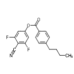 CAS#: 337367-02-9， (4-Cyano-3,5-Difluoro-Phenyl) 4-Butylbenzoate