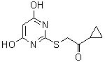CAS#: 337488-30-9， 1-Cyclopropyl-2-[(4,6-Dihydroxy-2-Pyrimidinyl)Sulfanyl]Ethanone