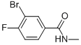 structure of CAS# 337536-22-8, 3-Bromo-4-Fluoro-N-Methylbenzamide;3-Bromo-4-Fluoro-N-Methylbenzamide;N-Methyl 3-Bromo-4-Fluorobenzamide