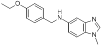 structure of CAS# 337925-63-0, N-[(4-Ethoxyphenyl)Methyl]-1-Methyl-1H-Benzimidazol-5-Amine;N-[(4-Ethoxyphenyl)Methyl]-1-Methyl-Benzimidazol-5-Amine;N-[(4-Ethoxyphenyl)Methyl]-1-Methyl-5-Benzimidazolamine;(4-Ethoxybenzyl)-(1-Methylbenzimidazol-5-Yl)Amine