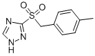 structure of CAS# 338393-13-8, 3-[(4-Methylbenzyl)Sulfonyl]-1H-1,2,4-Triazole
