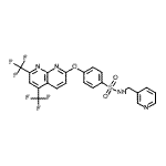 CAS#: 338412-13-8， 4-{[5,7-Bis(Trifluoromethyl)-1,8-Naphthyridin-2-Yl]Oxy}-N-(3-Pyridinylmethyl)Benzenesulfonamide